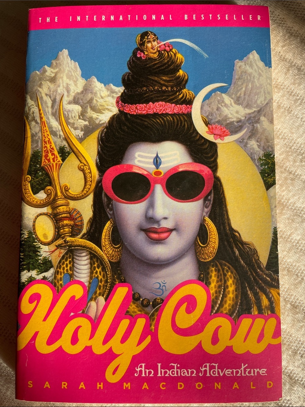 Holy Cow by Sarah Macdonald - Bright Illustrated Cover